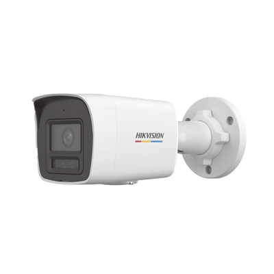 [Dual Light + ColorVu] Bala IP 6 Megapixel / Lente 2.8 mm / 30 mts IR + 30 mts Luz Blanca / Micrófono Integrado / ACUSENSE Lite / Exterior IP67 / WDR 120 dB / PoE / Micro SD