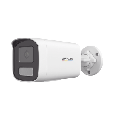 [Dual Light + ColorVu] Bala IP 2 Megapixel / Lente 4 mm / 50 mts IR + 50 mts Luz Blanca / Micrófono Integrado / ACUSENSE Lite / Exterior IP67 / dWDR / PoE / Micro SD