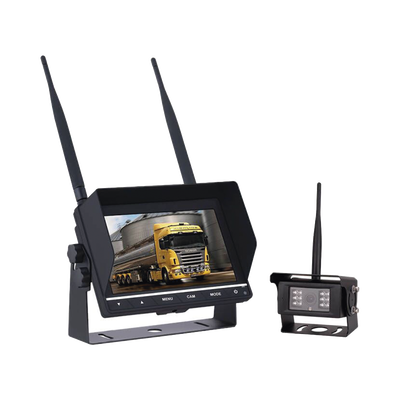 Sistema Profesional Inalámbrico de Cámara de Reversa Infrarroja y Monitor de 7″ para Vehículos de Trabajo y Montacargas