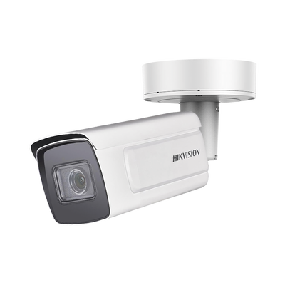 Bala IP 8 Megapixel / Lente Mot. 2.8 – 12 mm / 50 mts IR EXIR / IK10 / Reconocimiento Facial / WDR 140 dB / DeepinView / Búsqueda por Atributos / Heat Map / ACUSENSE / Micro SD