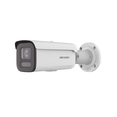 [Dual Light + ColorVu] Bala IP 4 Megapixel / Lente 2.8 – 12 mm /60 mts IR + 60 mts Luz Blanca / WDR 130 dB / Exterior IP67 / Captura Facial / Videoanaliticos (Filtro de Falsas Alarmas) / MicroSD / ACUSEARCH