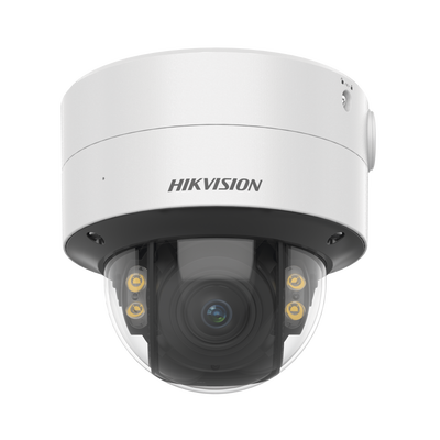 Domo IP 4 Megapixel / Imagen a Color 24/7 / Lente 2.8 – 12 mm / Luz Blanca 40 mts / WDR 130 dB / Exterior IP67 / IK10 / Captura Facial / Videoanaliticos / AcuSense