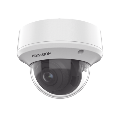 Domo TURBOHD 5 Megapixel / Lente Motorizado 2.7 – 13.5 mm / IR EXIR 40 mts / TVI-AHD-CVI-CVBS / IK10 / IP67 / dWDR / 12 Vcc / 24 VCA
