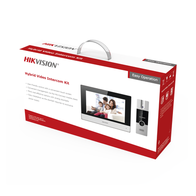 Kit de Videoportero Híbrido de Plastico / IP a 4 Hilos con Función de Llamada a App Hik-Connect / Monitor se Conecta a Internet por Cable o WiFi y por 4 Hilos al Frente de Calle / Expandible a Mas Equipos - Image 5