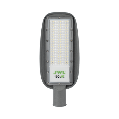 Luminaria LED  de 100 W / 100 – 265 V CA~50/60 Hz / Fotocelda  / Color Blanco/ Dimensiones 200 x 465 x 78 mm / Ángulo de Luz 135°.