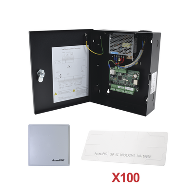 Kit para automatizar 1 ACCESO VEHICULAR con STICKERS en Parabrisas de vehiculos / Incluye Panel, lector y 100 stickers / Software IVMS4200 incluido - Image 2